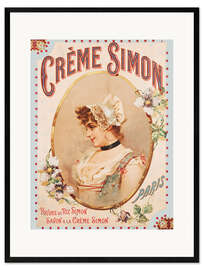 Framed art print Creme Simon (French)