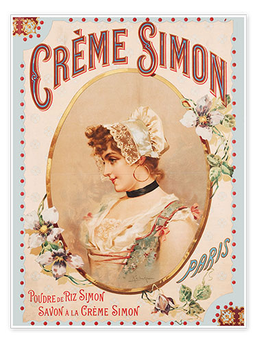 Poster Creme Simon (französisch)