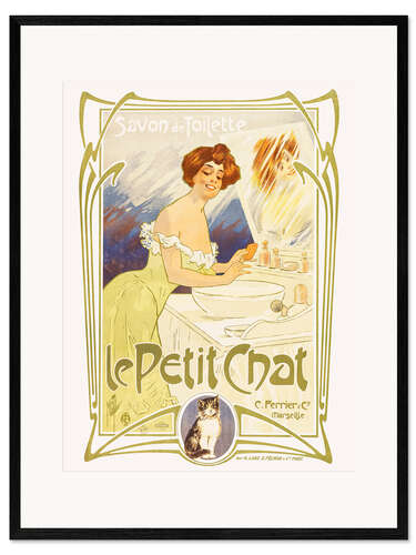 Framed art print Soap from Le Petit Chat