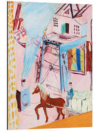 Magnettafel Die blaue Lokomotive