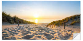 Muursticker Sunset on the Baltic Sea