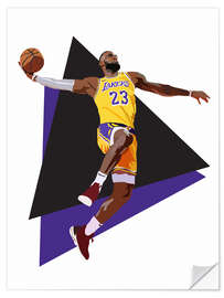 Sticker mural Lebron James