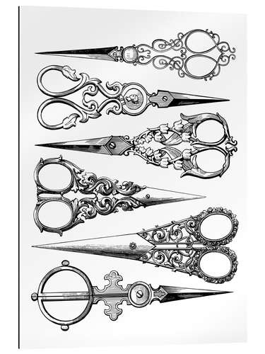 Galleriataulu Vintage scissors