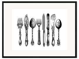 Innrammet kunsttrykk Cutlery