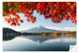 Wall sticker Mount Fuji Behind Lake Kawaguchiko II