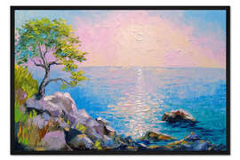 Gerahmter Kunstdruck Brise am Meer