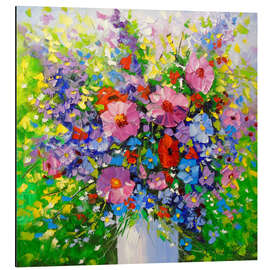 Magnettafel Strauß Sommerblumen