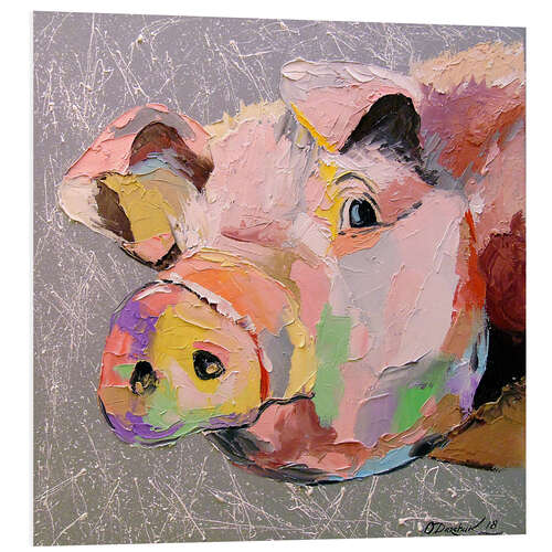 Foam board print Pig