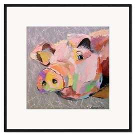 Framed art print Pig