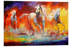 Foam board print Fire horses