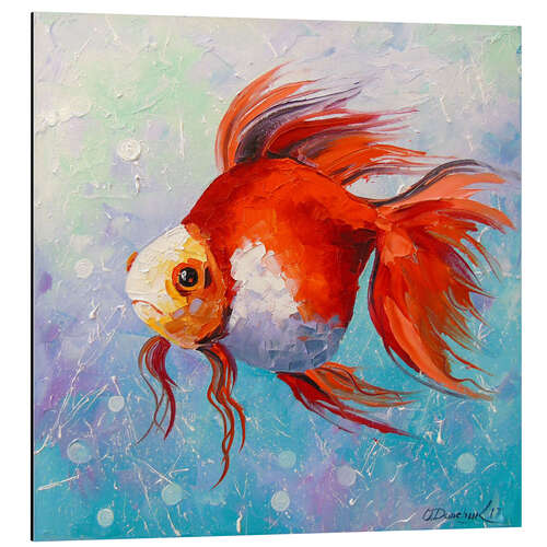 Tableau en aluminium Poisson rouge