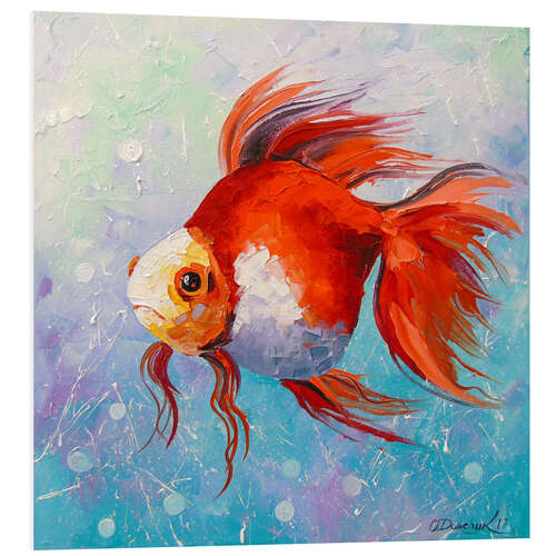 Foam board print Goldfish