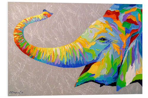 Tableau en PVC Éléphant souriant