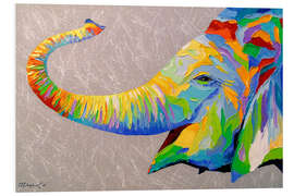 Tableau en PVC Éléphant souriant