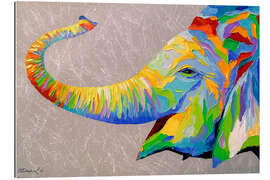 Cuadro de plexi-alu Elefante sonriente