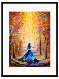 Gerahmter Kunstdruck Richtung Sonne