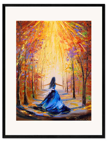 Ingelijste kunstdruk Towards the sun