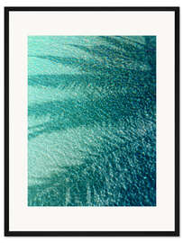 Gerahmter Kunstdruck Kristallines Grün