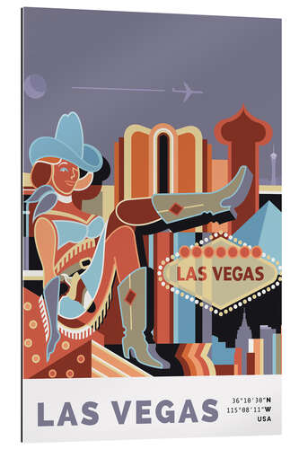 Quadro em plexi-alumínio Las Vegas