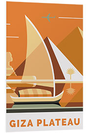 Foam board print Giza Plateau