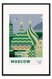 Gerahmter Kunstdruck Moscow
