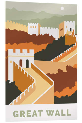 Acrylic print The great wall