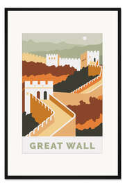 Gerahmter Kunstdruck Great Wall