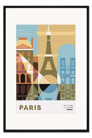 Gerahmter Kunstdruck Paris