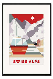 Gerahmter Kunstdruck Swiss Alps
