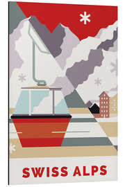 Magnettafel Swiss Alps