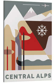 Magnettafel Central Alps