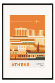 Gerahmter Kunstdruck Athens