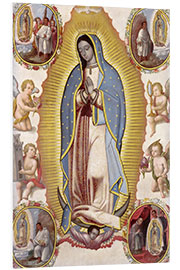 Foam board print Virgin of Guadalupe