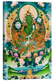 Tableau sur toile  Shyama Tara ou Tara verte