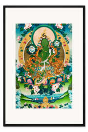 Gerahmter Kunstdruck Shyama-Tara oder Grüne Tara