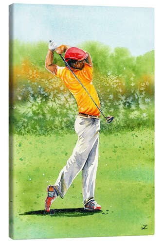 Lienzo Golfista