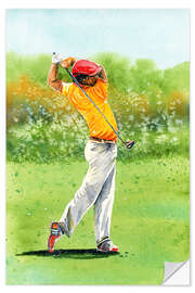 Wandsticker Golfspieler