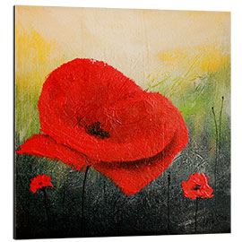 Tableau en aluminium Poppy flowers V