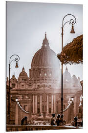 Alubild Petersdom in Rom - HADYPHOTO