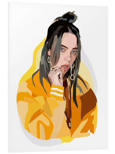 Foam board print Billie Eilish