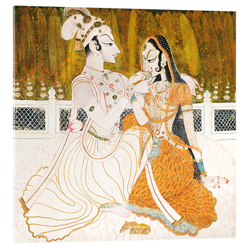 Cuadro de metacrilato Krishna y Radha