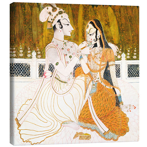 Canvas print Krishna and Radha