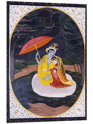 Aluminiumsbilde Krishna and Radha