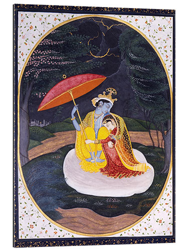 Galleritryck Krishna and Radha