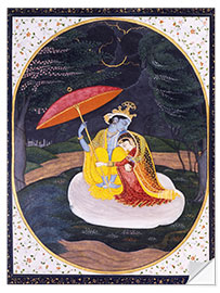 Sticker mural Krishna et Radha