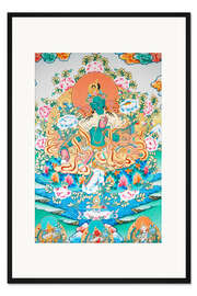 Gerahmter Kunstdruck Grüne Tara, Symbol des Wohlstands