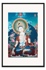 Gerahmter Kunstdruck Weiße Tara, Symbol für langes Leben