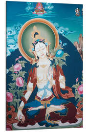 Magnettafel Weiße Tara, Symbol für langes Leben