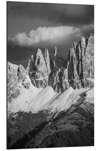 Print på aluminium Vajolet towers, Dolomites