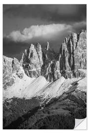 Självhäftande poster Vajolet towers, Dolomites